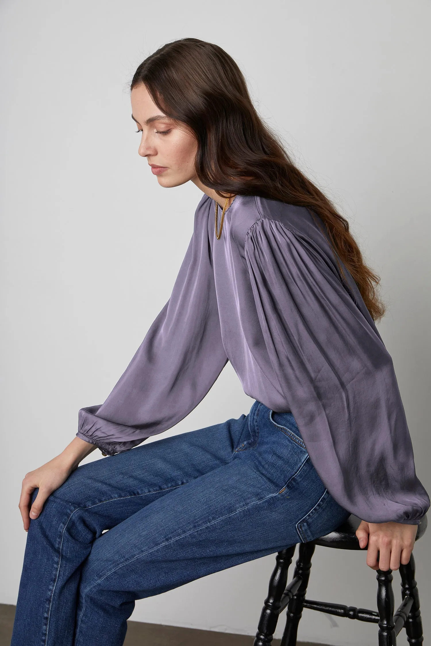 Velvet Women's Satin Viscose Blouse - BAYBERRY