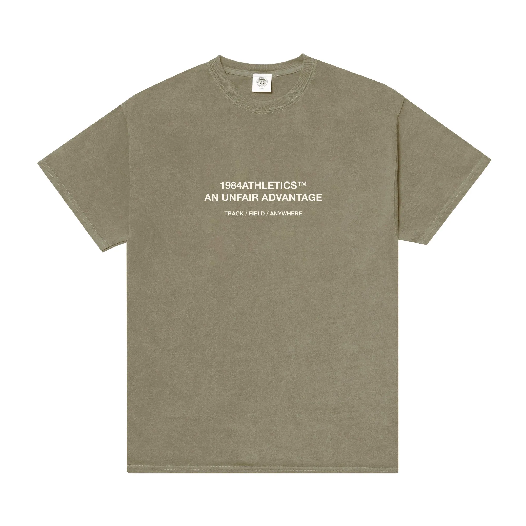 Vice 84 'Athletics' Vintage Washed Tee - Army Green