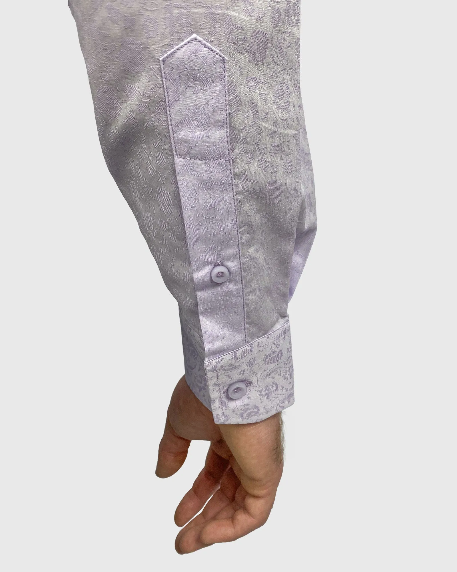 VINCENT & FRANKS S194S6720-09 LAVENDER JACQUARD SLIM SC SHIRT